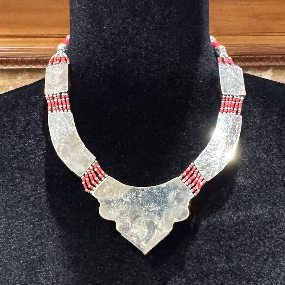 Handmade Tibetan Beaded Necklaces.  Various sizes, stones, and designs available - Picture 6 of 14